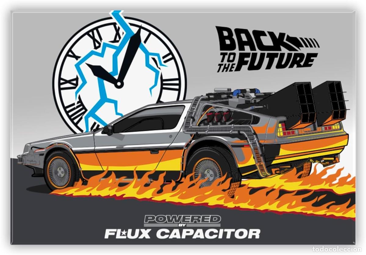 Figuras de goma y PVC: Iman Estandar Delorean - Regreso al futuro