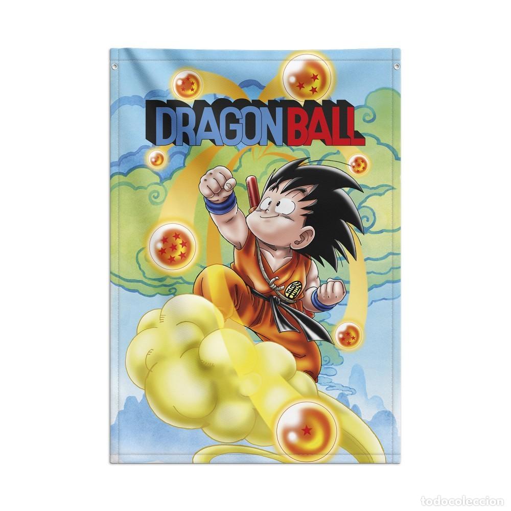 Figuras de goma y PVC: Banderola Decorativa DRAGON BALL GOKU 70x100