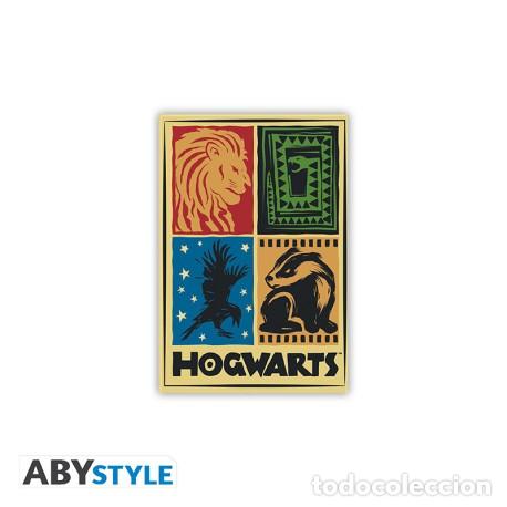Figuras de goma y PVC: Im&aacute;n Est&aacute;ndar Hogwarts 4 Houses - Harry Potter