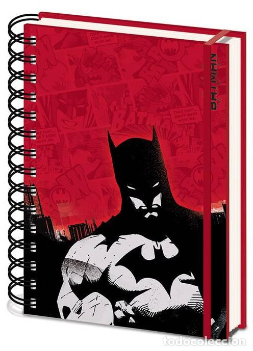 Figuras de Borracha e PVC: Cuaderno A5 de notas Rojo Batman