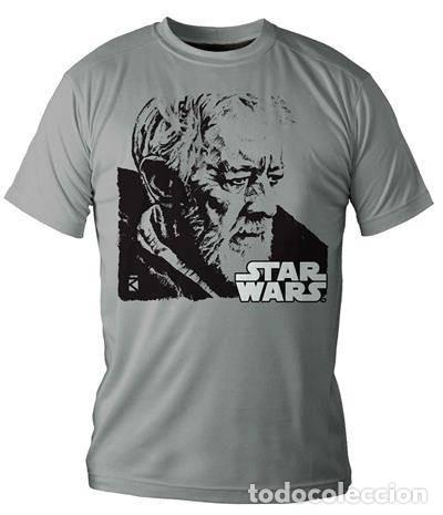Figurines en Caoutchouc et PVC: Camiseta Gris Chico Obi-Wan Kenobi (Talla S)
