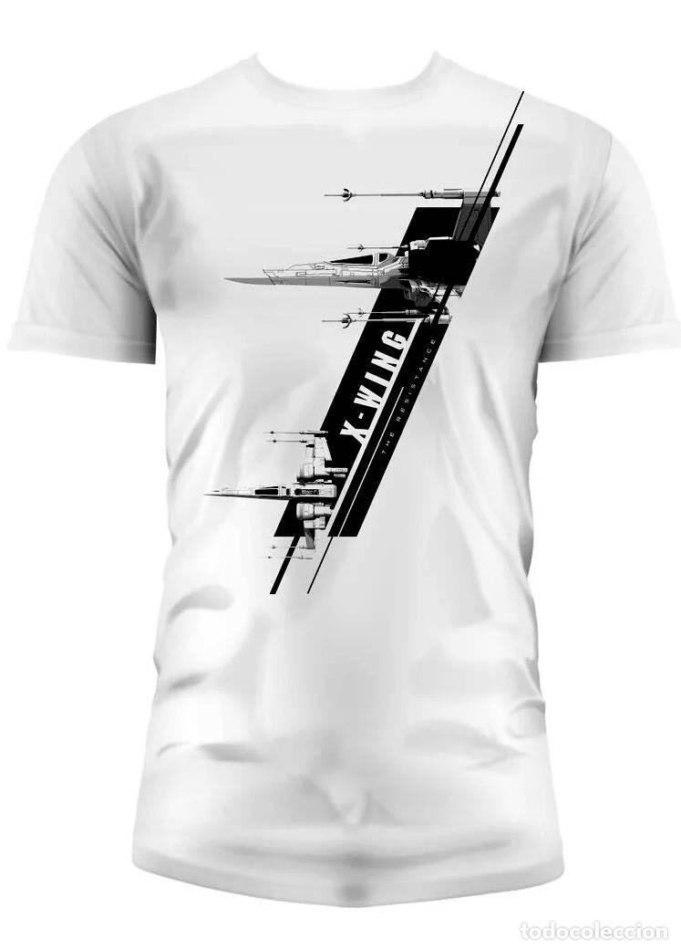 Figure di Gomma e PVC: Camiseta Blanca Chico X-Wing - Star Wars (Talla XXL)