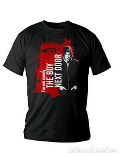 Rubber and PVC Figures: Camiseta Negra Chico The Boy Next Door - Dexter (Talla S)