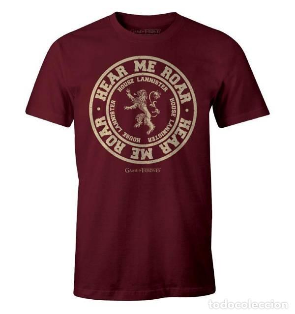Figuras de goma y PVC: Camiseta Granate Chico Hear Me Roar - Juego de Tronos (Talla S)