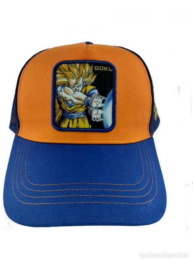 Figuras de goma y PVC: Gorra Azul Marino Goku Super Saiyan 3 Adulto - Dragon Ball Z
