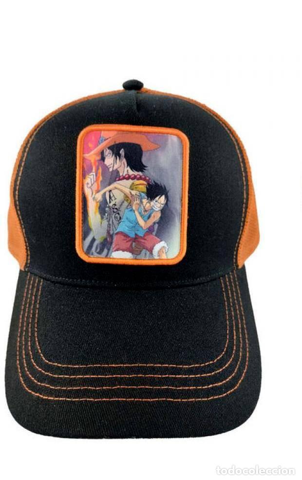 Figurines en Caoutchouc et PVC: Gorra Negra y Naranja Portgas y Luffy Adulto - One Piece