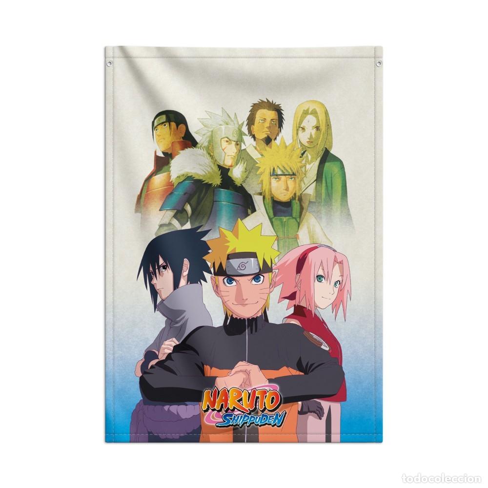 Figuras de goma y PVC: Banderola Decorativa NARUTO SHIPPUDEN 70x100
