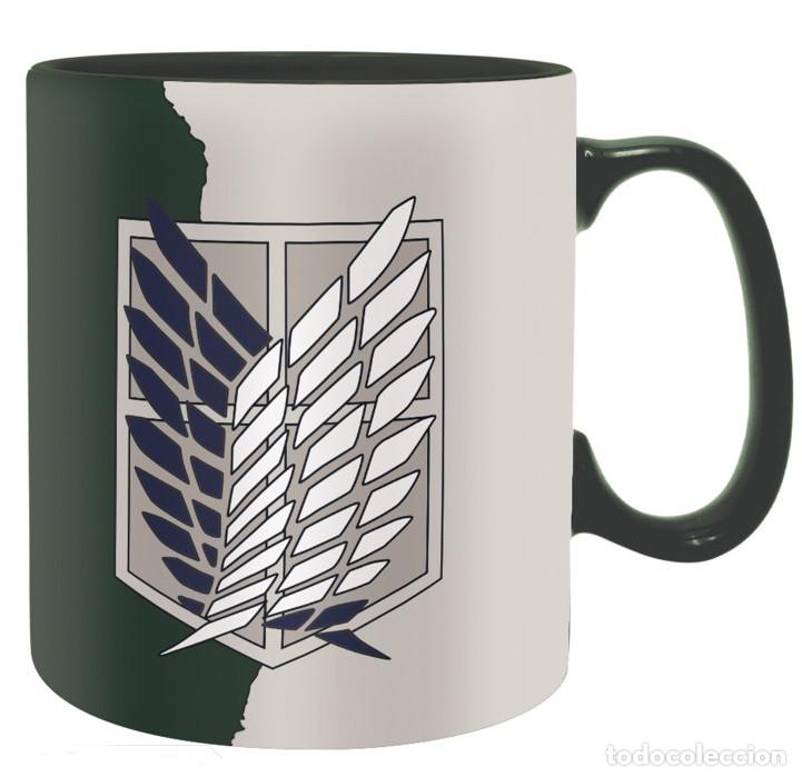 Figuras de goma y PVC: Taza Emblema Cuerpo de Exploracion - Ataque a los Titanes