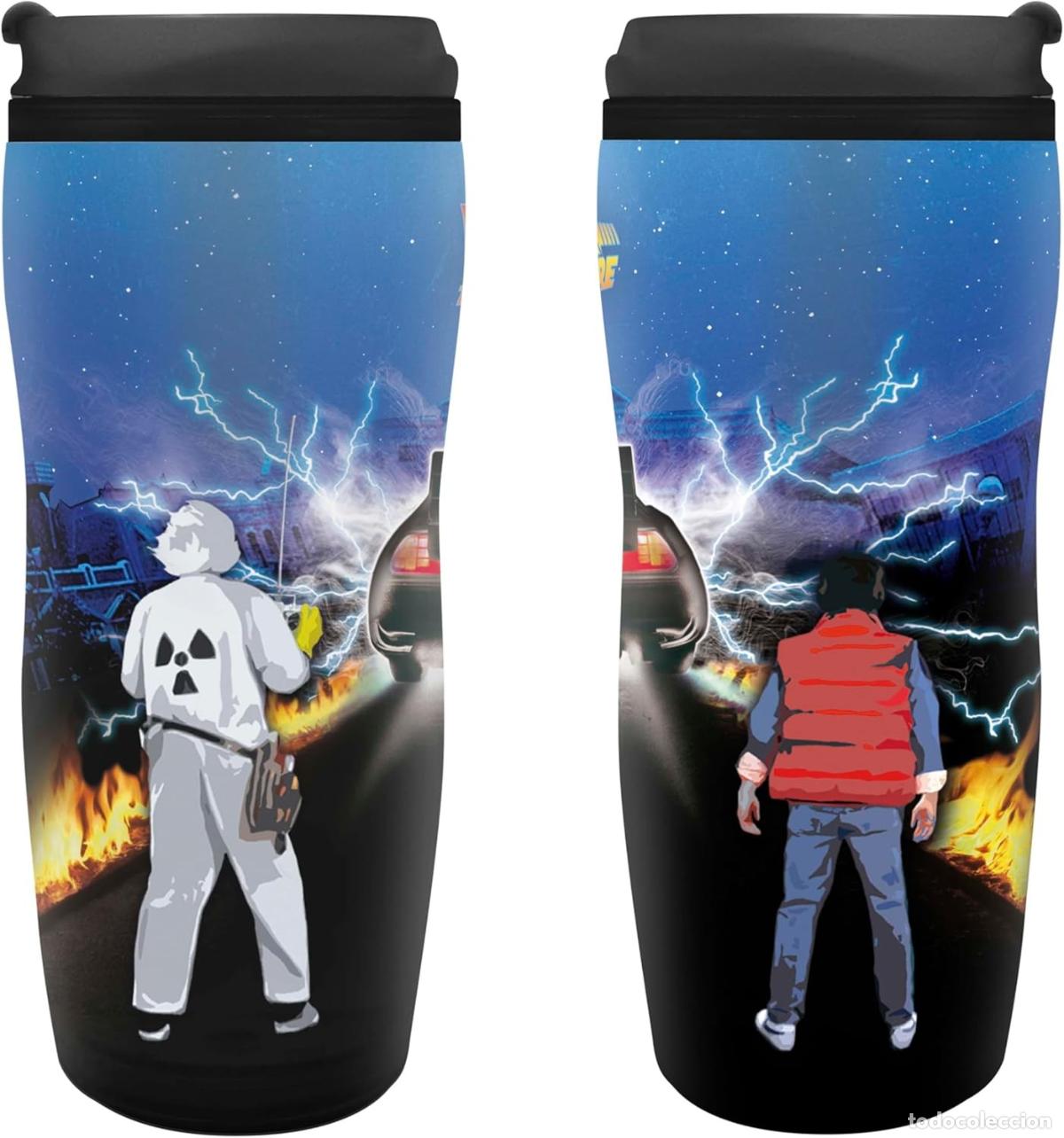 Figuras de goma y PVC: Vaso Termico Doc & Marty - Regreso al Futuro
