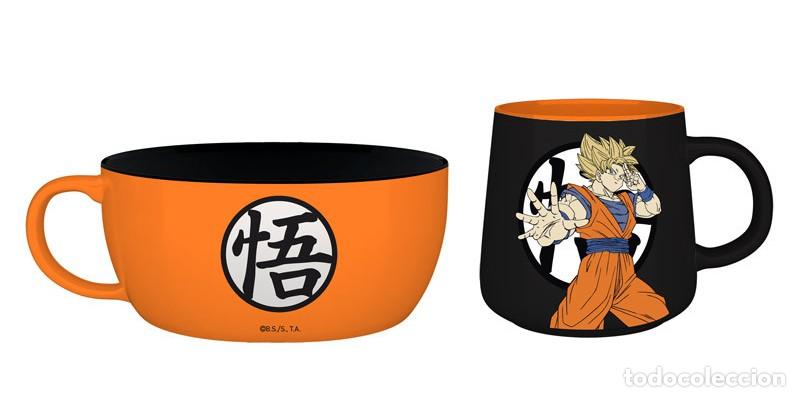 Figuras de Borracha e PVC: Pack Set de desayuno Goku Taza + Tazon - Dragon Ball