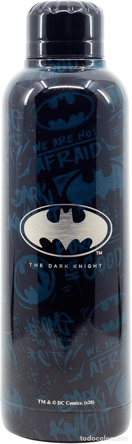 Figuras de Borracha e PVC: Botella Termo Acero Inoxidable Logo Batman - DC Comic