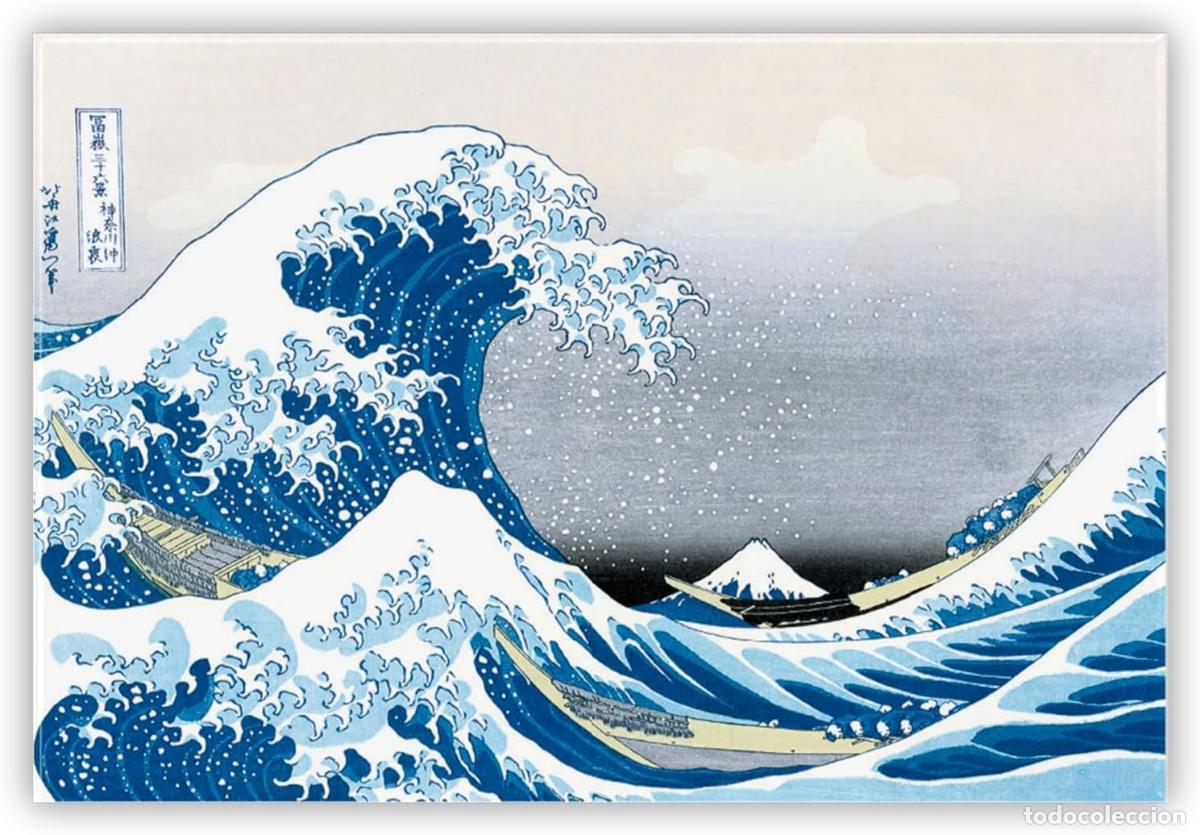 Figuras de Borracha e PVC: Iman Estandar La Gran Ola - Hokusai
