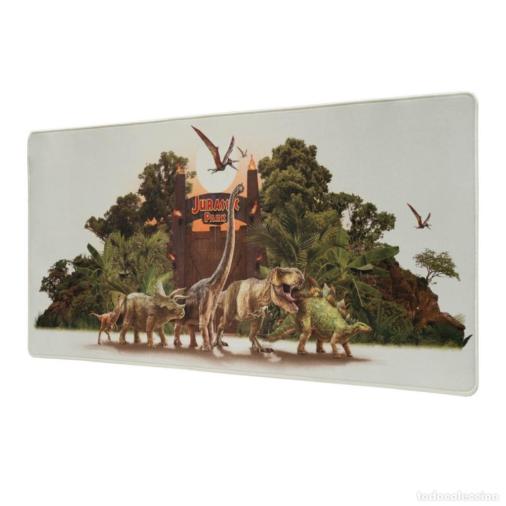 Gummi- und PVC-Figuren: Alfombrilla Raton XXL - Jurassic Park - Puerta (80cm x 35 cm x 4 mm)