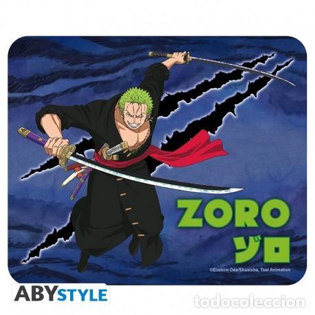 Gummi- und PVC-Figuren: Alfombrilla de Rat&oacute;n - One Piece Roronoa Zoro (23,5 x 19,5 cm)
