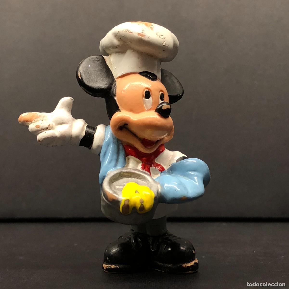 Figuras de goma y PVC: FIGURA DE PVC - MICKEY MOUSE COCINERO - CHEF MICKEY - DISNEY - BULLYLAND - 6,5 X 5 CM / 590