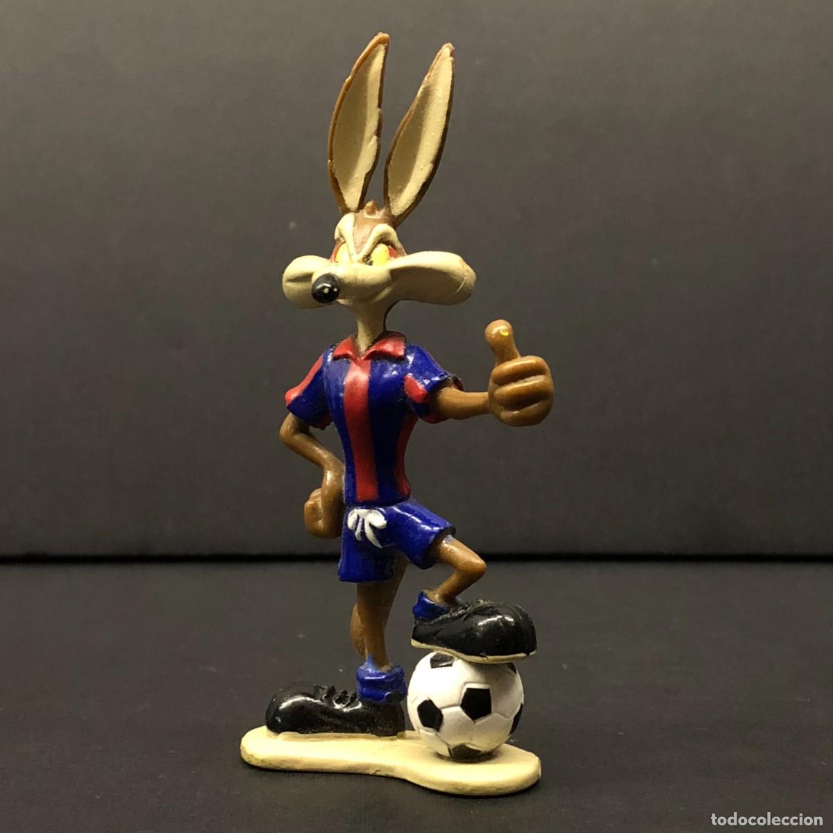 Figuras de goma y PVC: FIGURA DE PVC - EL COYOTE - FC BARCELONA - WARNER BROS - STAR TOYS - 1996 - 9,5 X 4 CM / 611