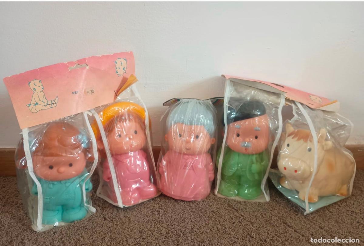 Figuras de goma y PVC: LOTE 5 ANTIGUOS MU&Ntilde;ECOS GALTOYS - SIN ABRIR, EN SU ESTUCHE ORIGINAL