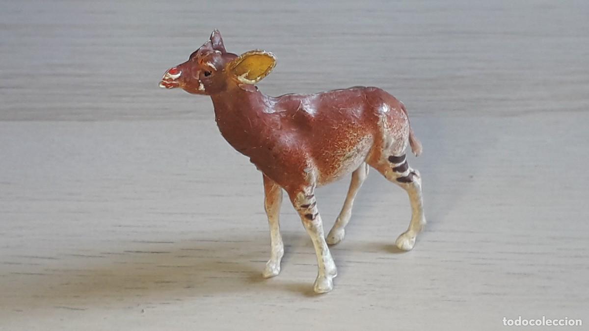 Figuras de goma y PVC: Okapi, fabricado en goma, Jecsan, Pech o similar, original a&ntilde;os 60.