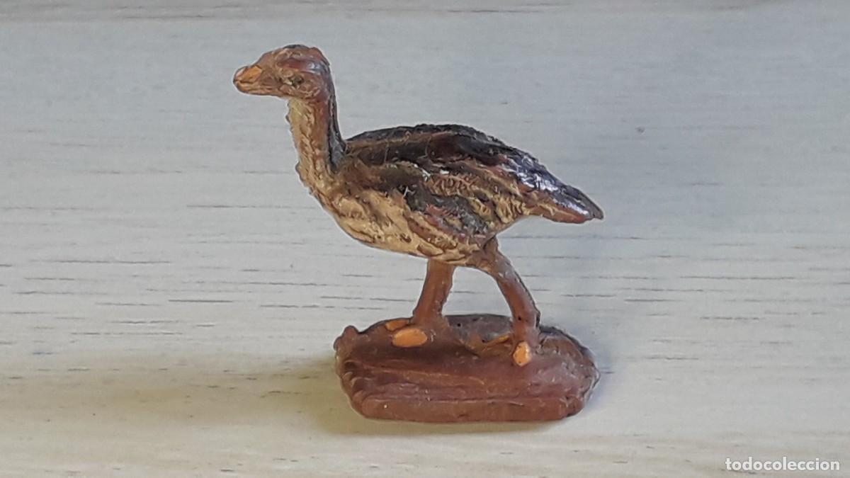 Figuras de goma y PVC: Ave tipo avestruz, fabricado en goma, Gama made in Spain tipo Jecsan, original a&ntilde;os 50-60.