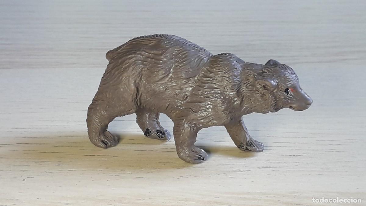 Figuras de goma y PVC: Oso pardo, fabricado en goma, Pech made in Spain tipo Jecsan, original a&ntilde;os 50-60.
