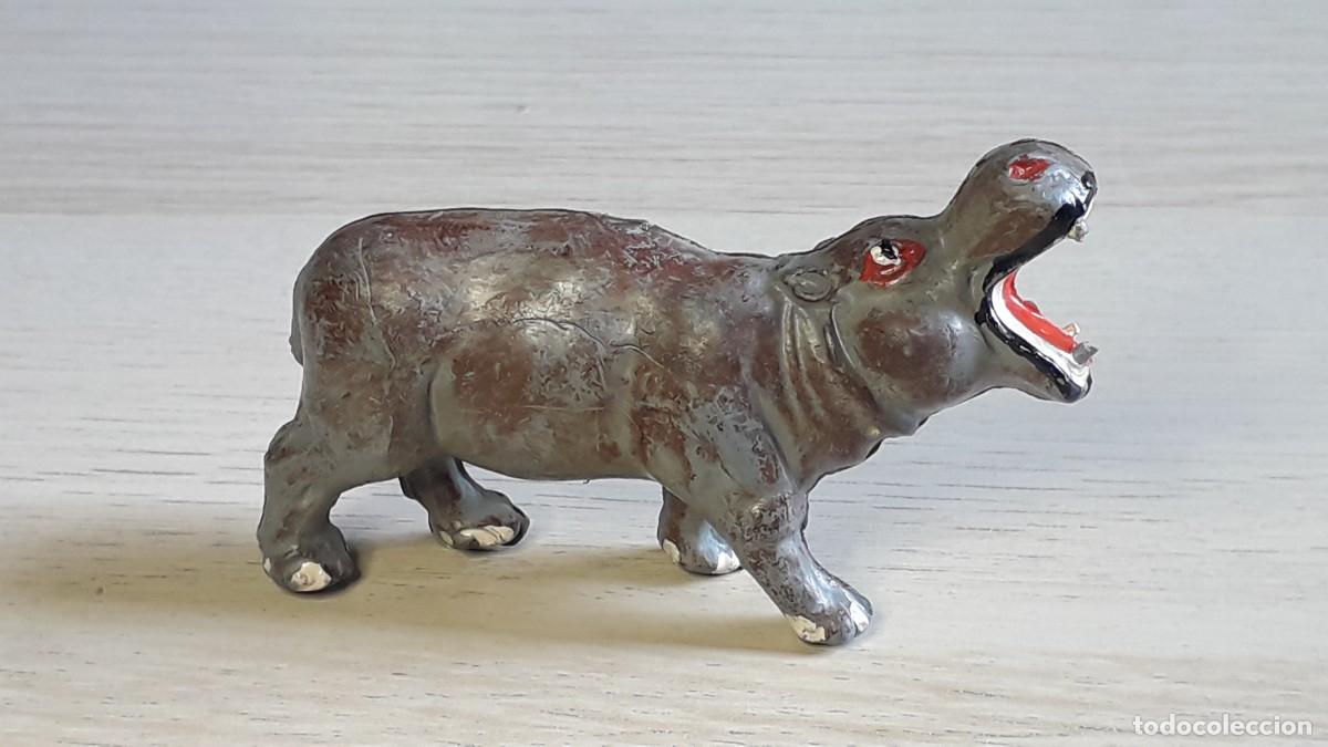 Figurines en Caoutchouc et PVC: Hipop&oacute;tamo, fabricado en goma, Pech made in Spain tipo Jecsan, original a&ntilde;os 50-60.