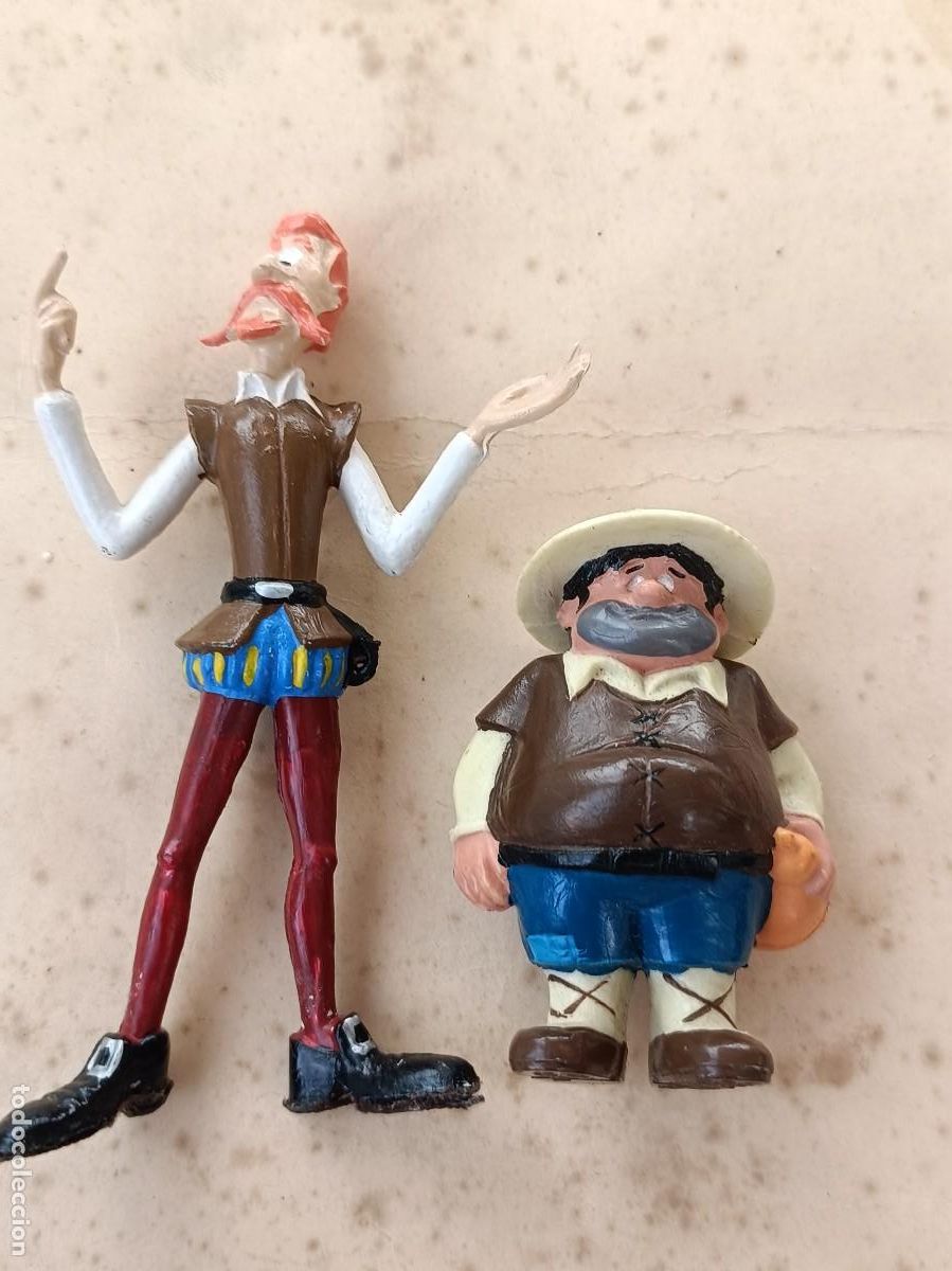 Figuras de goma y PVC: EURA SPAIN A&Ntilde;OS 90 FIGURA DE PVC GOMA Don Quijote y Sancho Panza