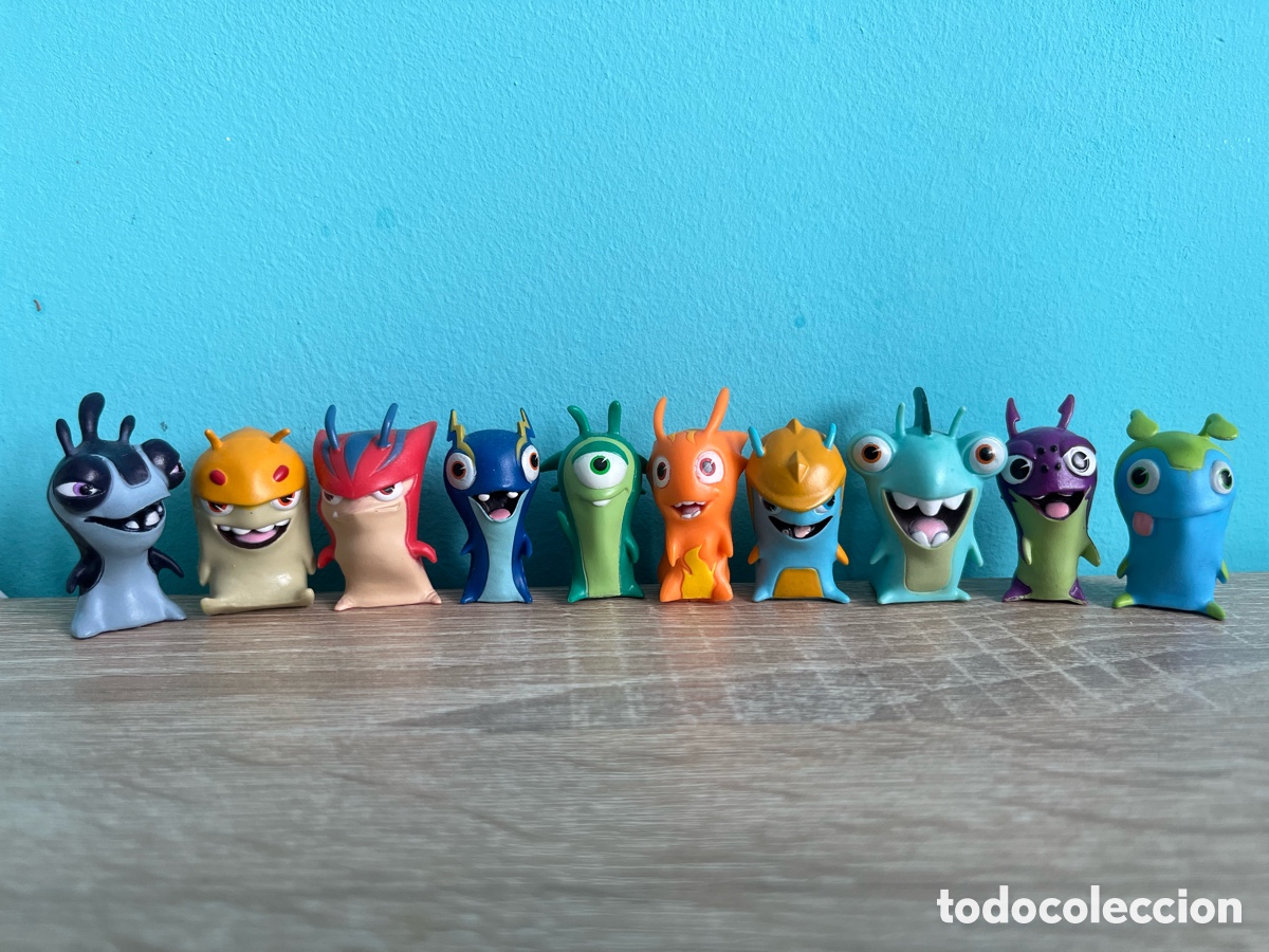 Figuras de goma y PVC: 10 figuras de acci&oacute;n de PVC de la serie animada Slugterra