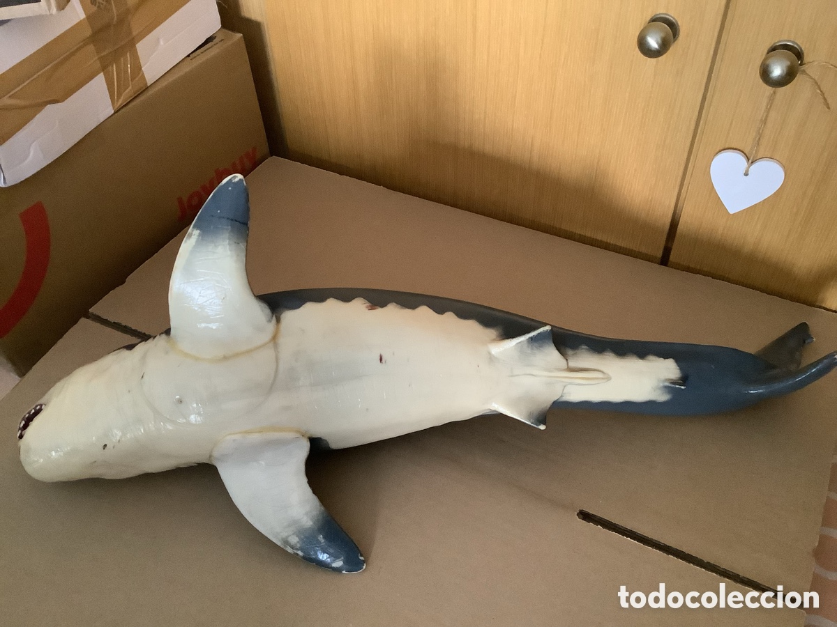 Figuras de goma y PVC: Tiburon Blanco de Pl&aacute;stico escala Geyperman - Foto 6