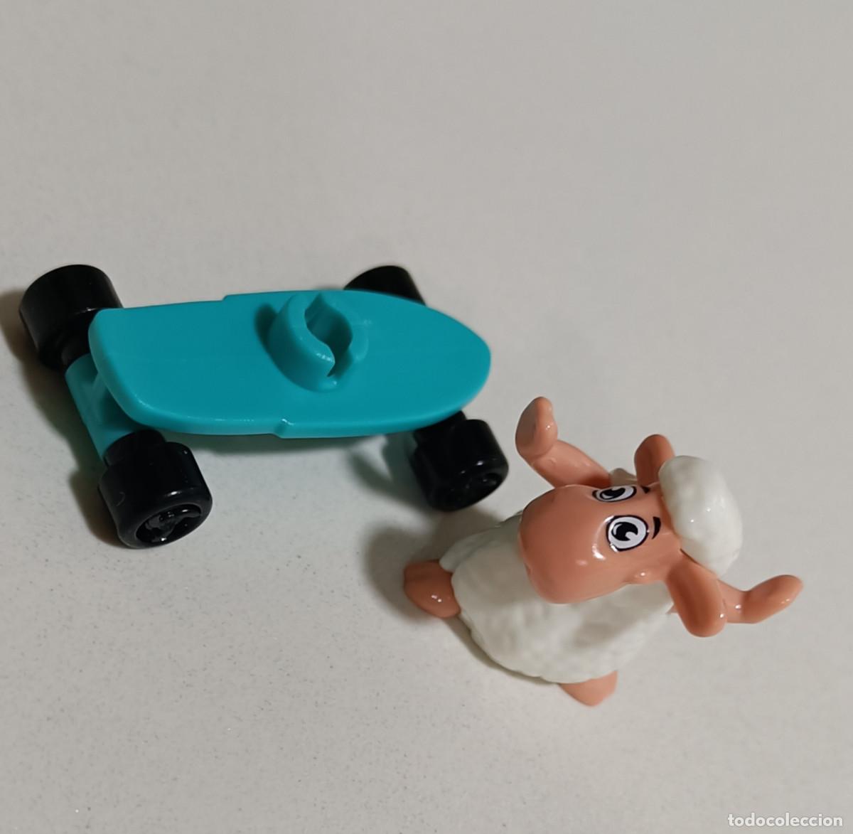 Figuras de goma Kinder: kinder pascua 2021 mu&ntilde;eco animal bosque figurita vv animalito oveja cordero vv skate