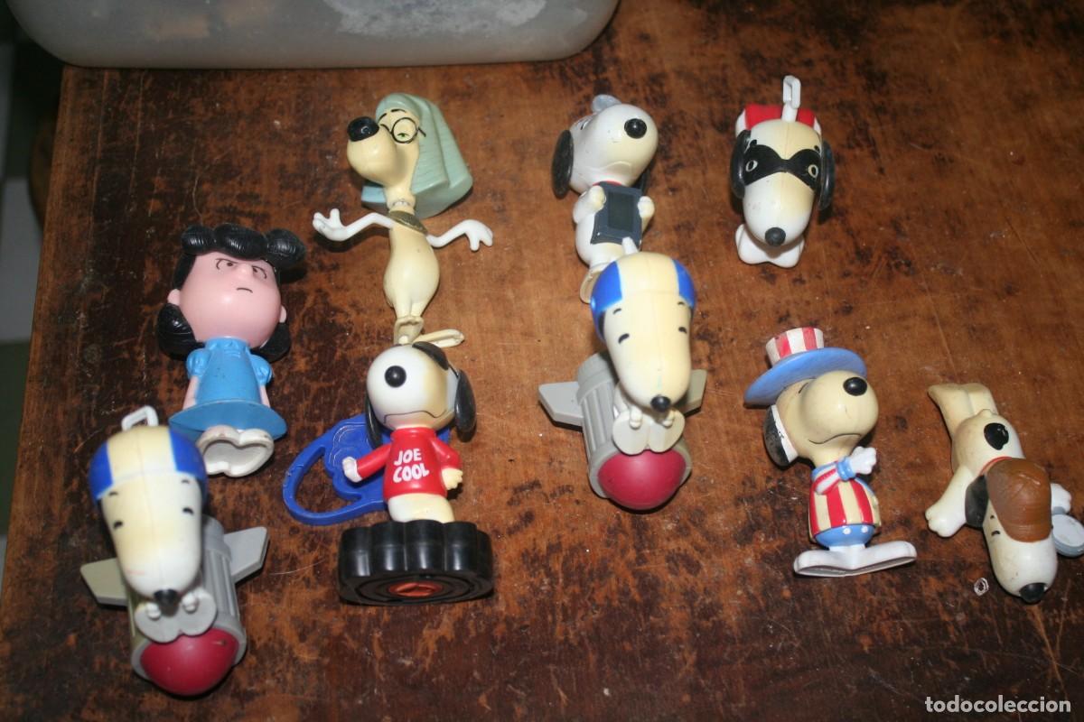 Figuras de goma y PVC: lote de mu&ntilde;ecos burger snoopy