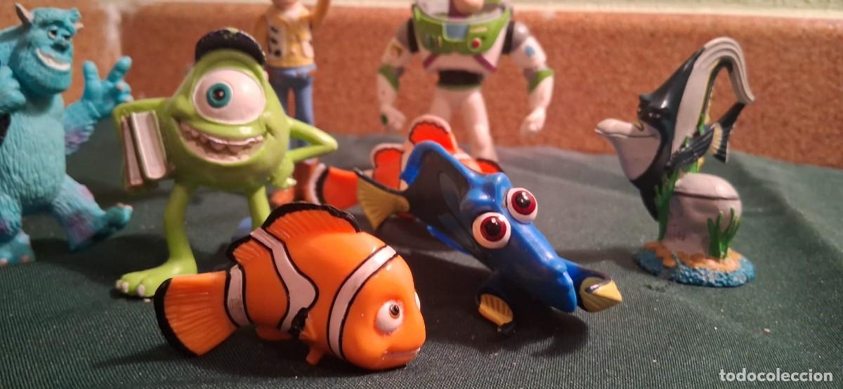 Figuras de goma y PVC: Lote de Figuras Disney Pixar (Toy Story, Monstruos S.A. y Buscando a Nemo)