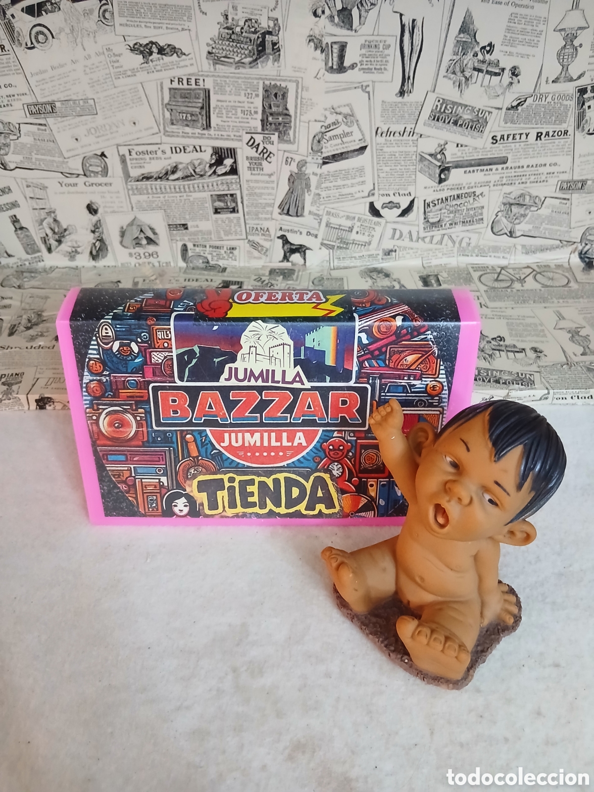 Figuras de goma y PVC: Mu&ntilde;eco marca joemy made in spain.