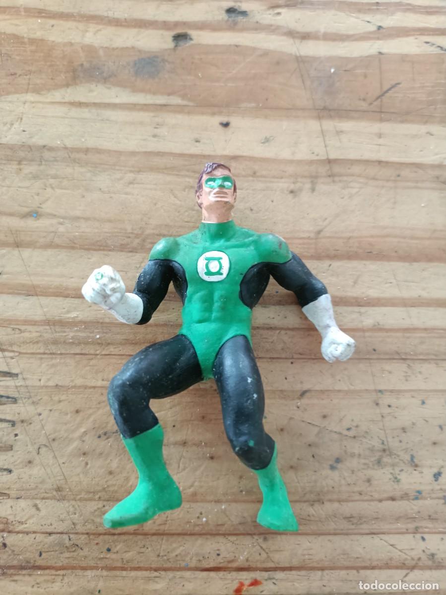 Figuras de goma y PVC: PVC FIGURA GOMA C&Oacute;MICS SPAIN Linterna Verde (Green Lantern /