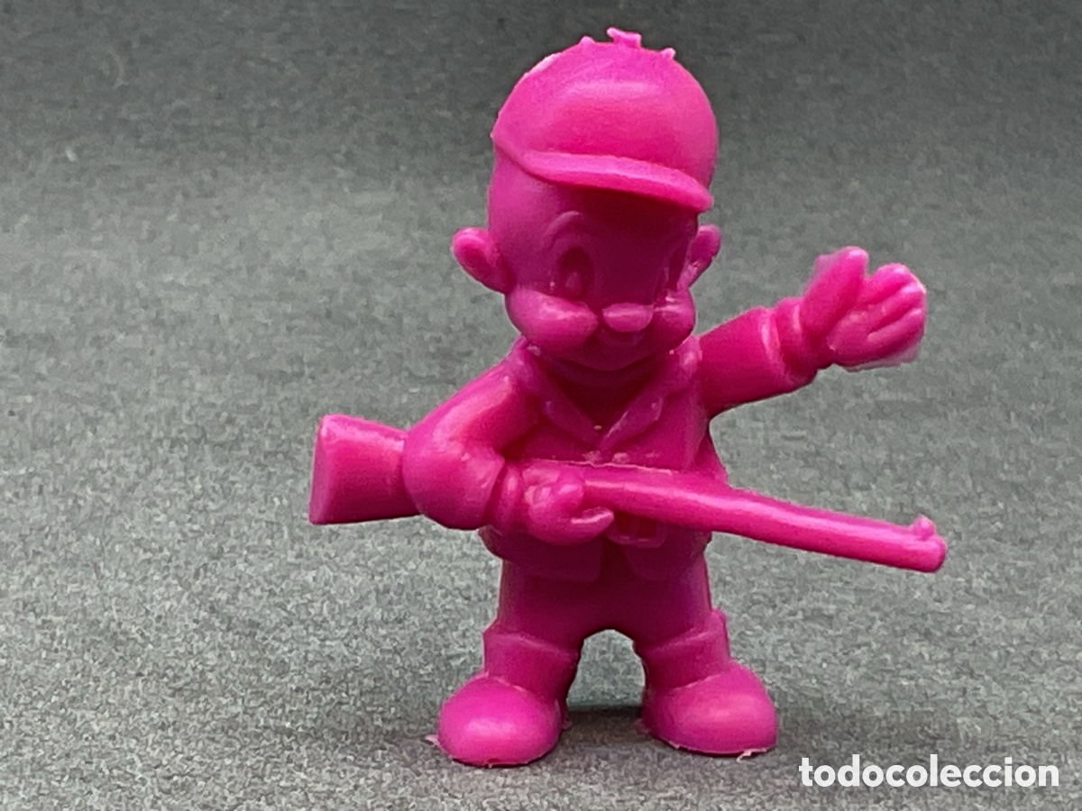 Figuras de goma y PVC: Antigua Figura Dunkin. Colecci&oacute;n Warner Bros. Elmer El Cazador . WBP 1967