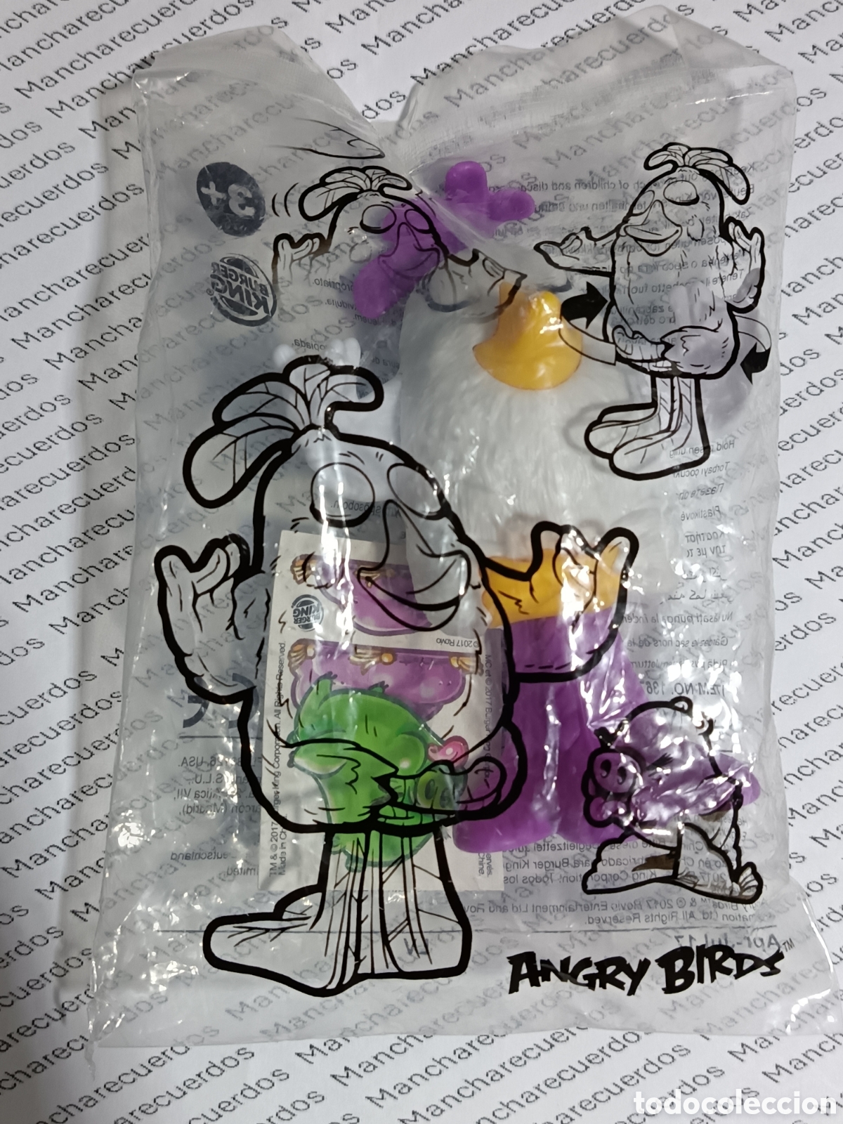 Figuras de goma y PVC: BURGUER KING ANGRY BIRDS 2017 OBSEQUIO KING JR MENU INFANTIL