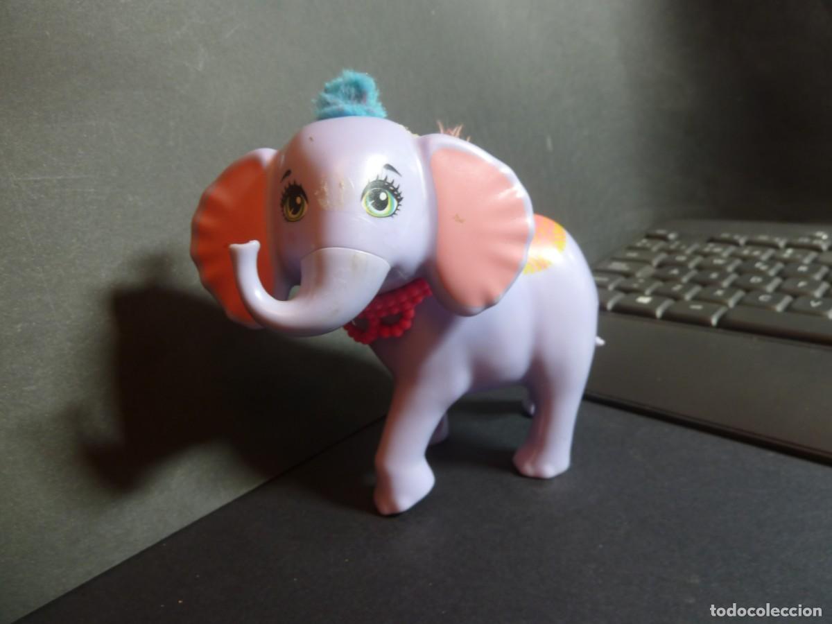 Figuras de goma y PVC: Elefantita lila 11cm