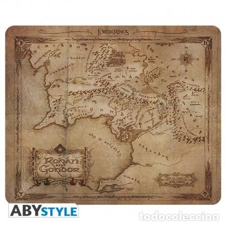 Figuras de goma y PVC: Alfombrilla de Rat&oacute;n El Se&ntilde;or de los Anillos Mapa de Rohan y Gondor (23,5 x 19,5 cm)