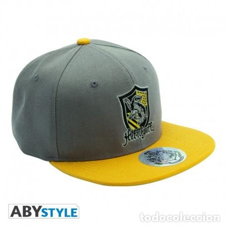 Figuras de goma y PVC: Gorra Snapback Harry Potter Hufflepuff Gris y Amarilla