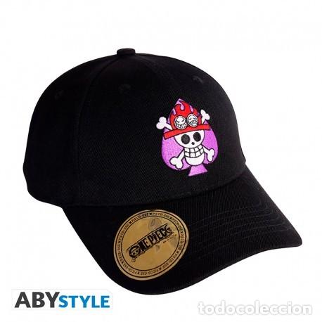 Figuras de goma y PVC: Gorra One Piece Calavera de Ace Negra