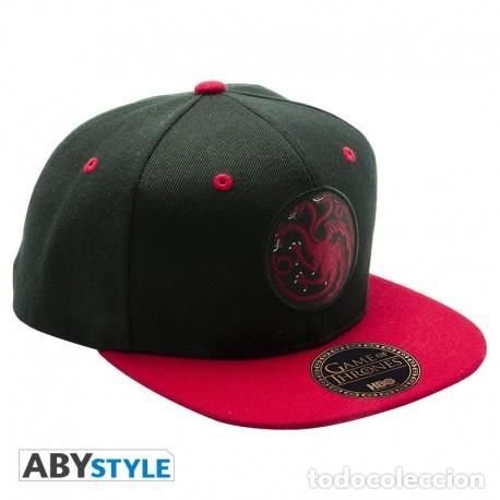 Figuras de goma y PVC: Gorra Snapback Juego de Tronos Targaryen Negra y Roja