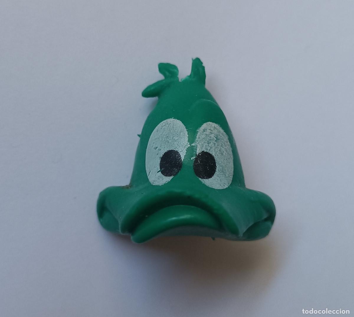 Figuras de goma y PVC: topper tiny toons looney tunes warner plucky mu&ntilde;eco goma para lapiz mu&ntilde;equito de huevo sorpresa