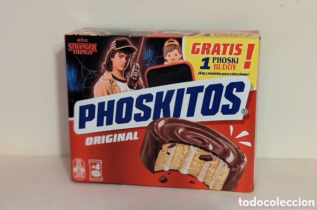 Figuras de goma y PVC: Caja sin abrir Phoskitos Stranger Things. Netflix. Dustin. Phoski Buddy