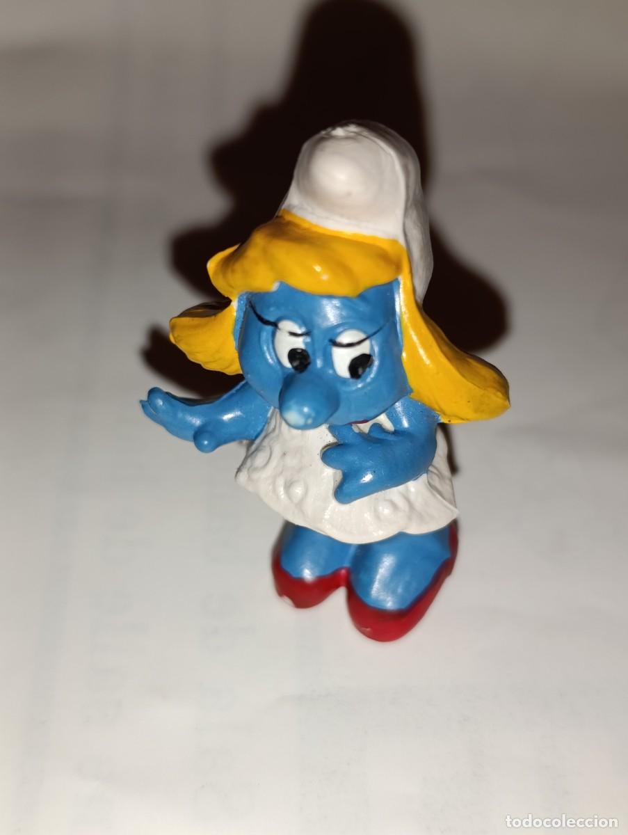 Figuras de goma y PVC: Pitufina Smurfette vintage 20034
