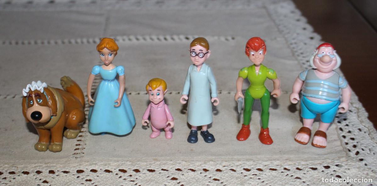 Figuras de goma y PVC: La familia Darling de Peter Pan. Disney H&eacute;roes de FAMOSA.