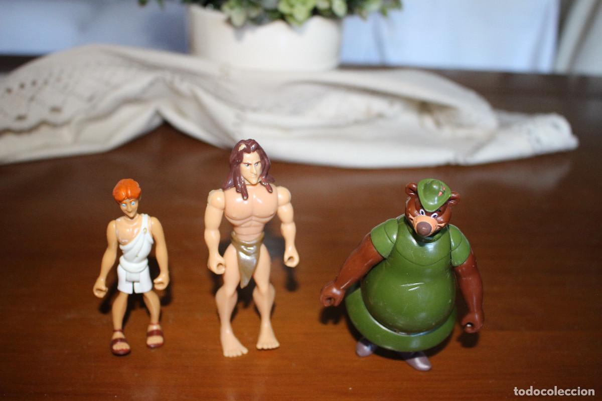 Figuras de goma y PVC: Lote de 3 figuras de Disney H&eacute;roes de Famosa.