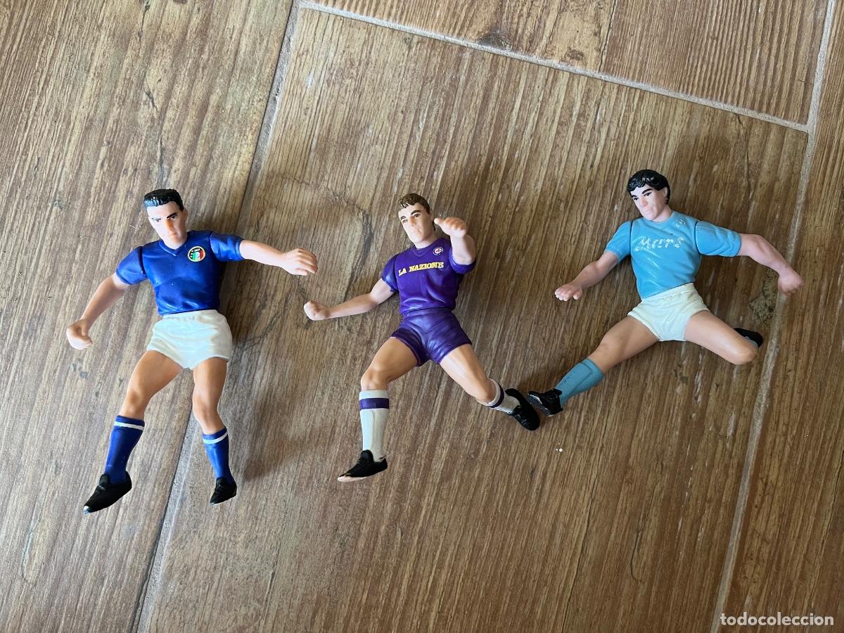 Figuras de goma y PVC: ITALIA F&Uacute;TBOL - ANTIGUAS FIGURAS DE GOMA PVC - BAGGIO FRANCINI Y BERGOMI