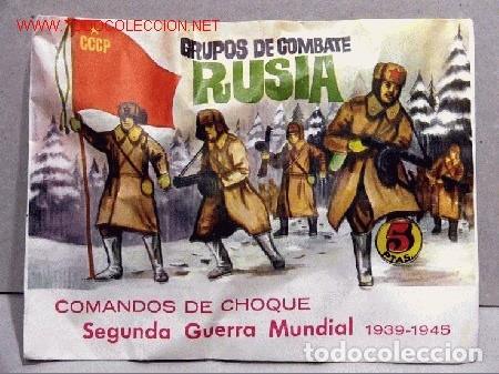 Figuras de Borracha e PVC: MONTAPLEX Sobre Grupos de Combate RUSIA Comandos de Choque 2&ordf; Guerra Mundial originales a&ntilde;os 70