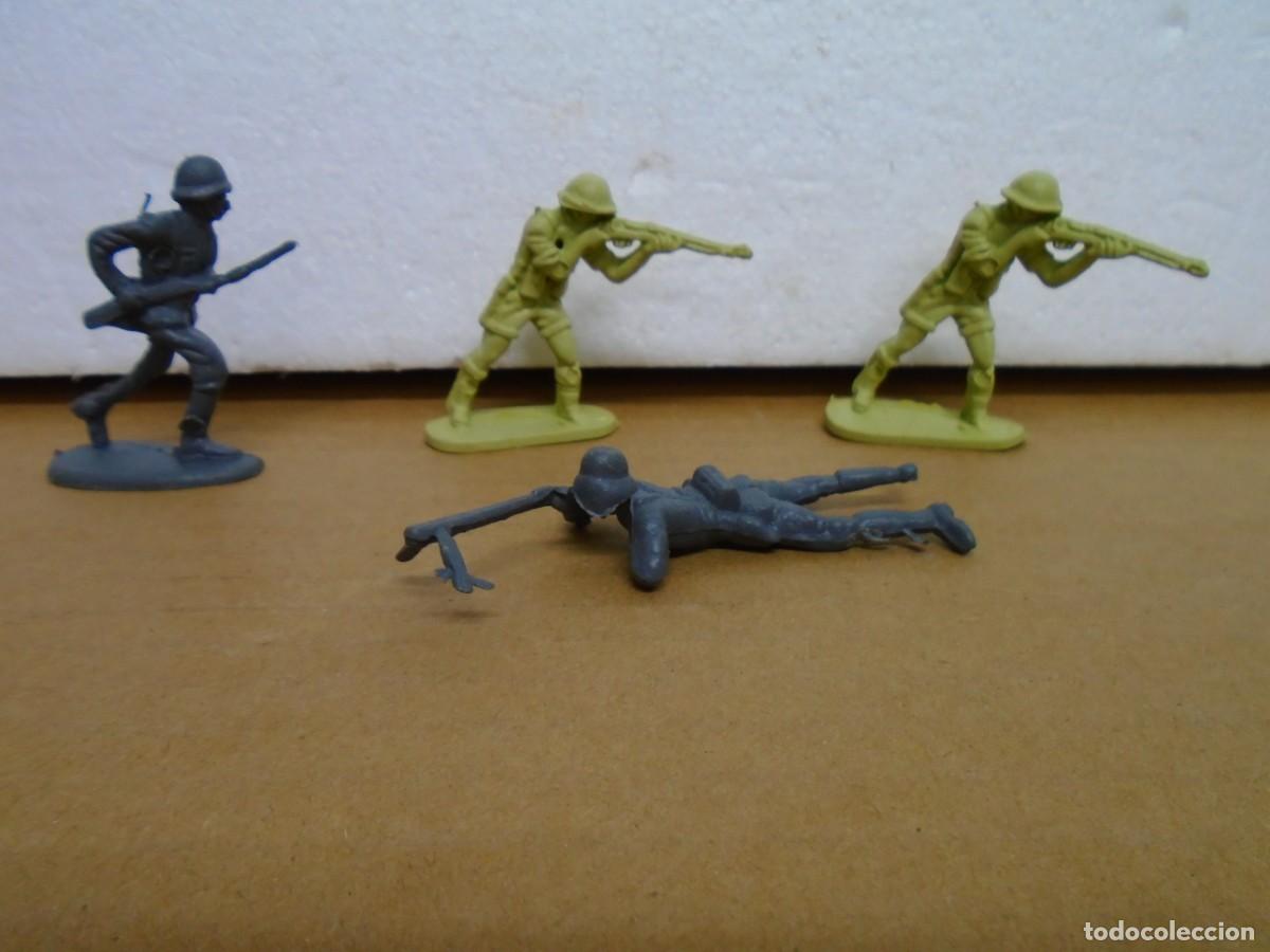 Figuras de goma y PVC: SOLDADOS BRITANICOS 1/32 2&ordf; W.W.PVC FLEXIBLE DE &rdquo;AIRFIX&rdquo; A&Ntilde;OS 70/80.