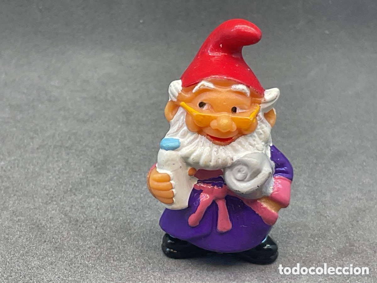 Figuras de goma Kinder: Figurita Kinder Sorpresa de la Colecci&oacute;n Los Gnomos del Ba&ntilde;o . A&ntilde;o 1991