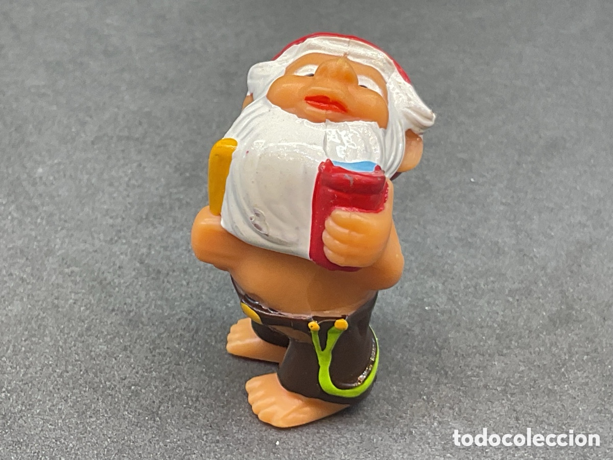 Figuras de goma Kinder: Figurita Kinder Sorpresa de la Colecci&oacute;n Los Gnomos del Ba&ntilde;o . A&ntilde;o 1991